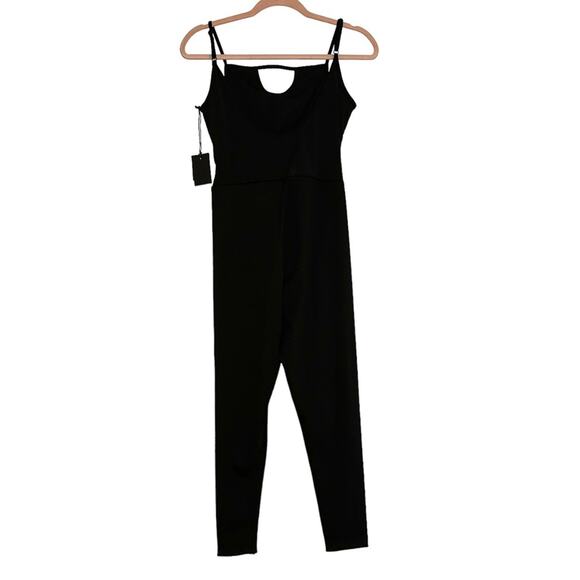 NWT n:Philanthropy Lolo Black Sleeveless Scoopback Bodysuit in Black Cat MEDIUM - Picture 4 of 11
